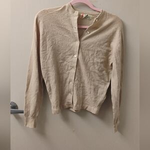 Vintage 1950s 1960s Pringle of Scotland B. Altman Co. Cashmere Cardigan Sweater